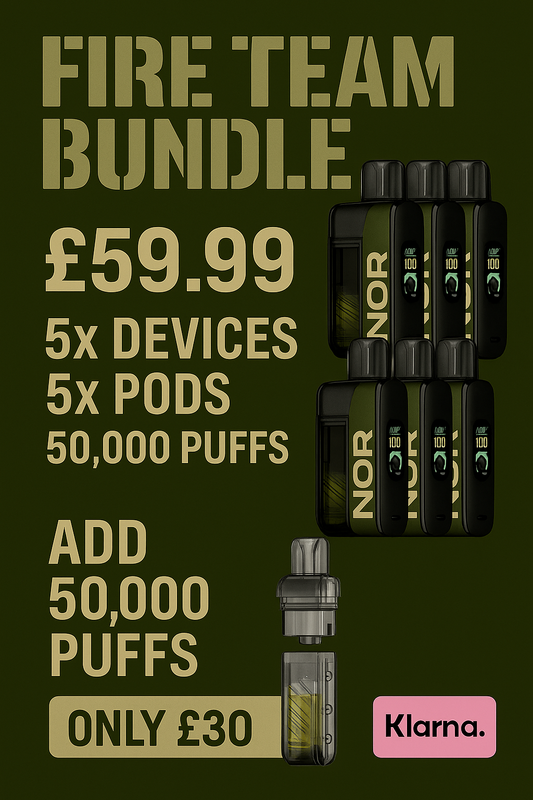 50,000 PUFFS + 5 DEVICES